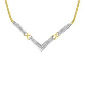 14K Yellow and White Gold 2.0 Cttw Princess